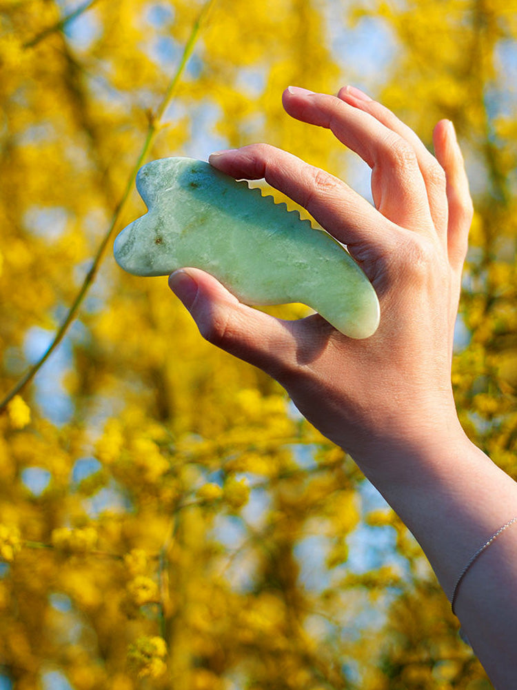 CJB - Xiuyan Jade Gua Sha Stone by Cecily Braden