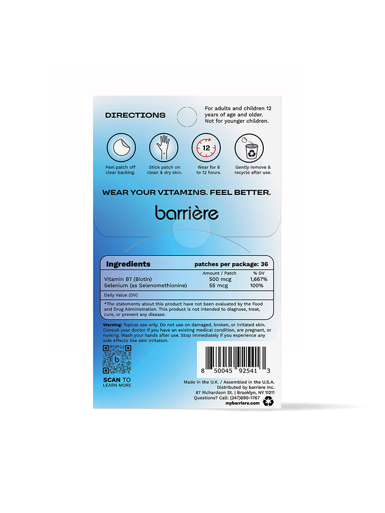 BARRIÈRE  - Call of Beauty Biotin Patch | 36 Stk Black Diamond