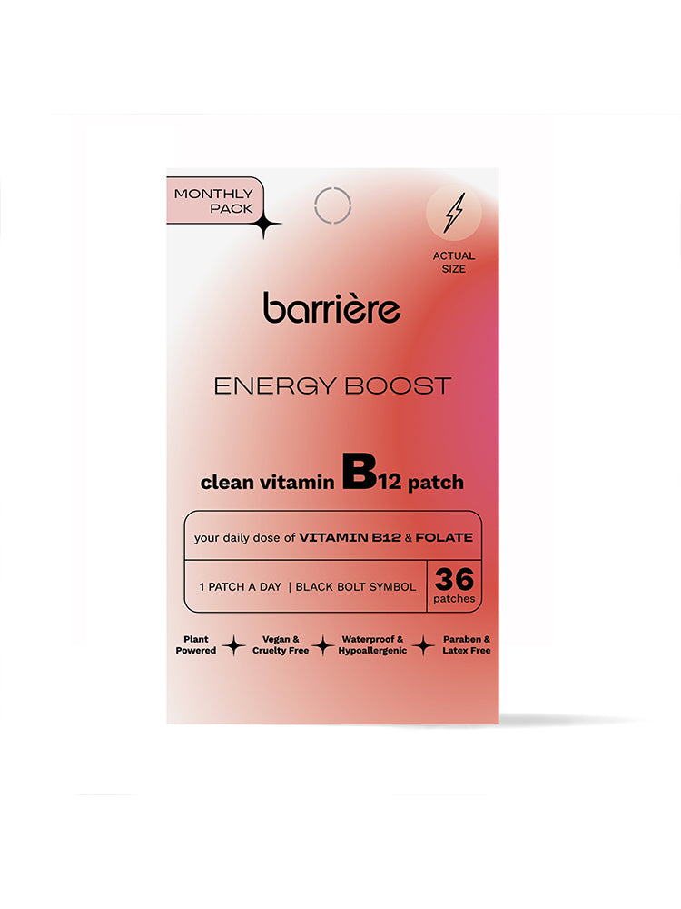 BARRIÈRE - Energy Boost Vitamin B12 Patch | 36 Stk Black Bolt
