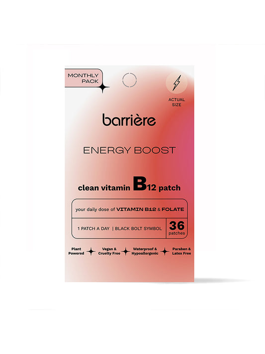 BARRIÈRE - Energy Boost Vitamin B12 Patch | 36 Stk Black Bolt