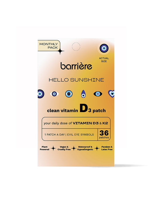 BARRIÈRE - Hello Sunshine Clean Vitamin D3 Patch | 36 Stk Evil Eye Symbol