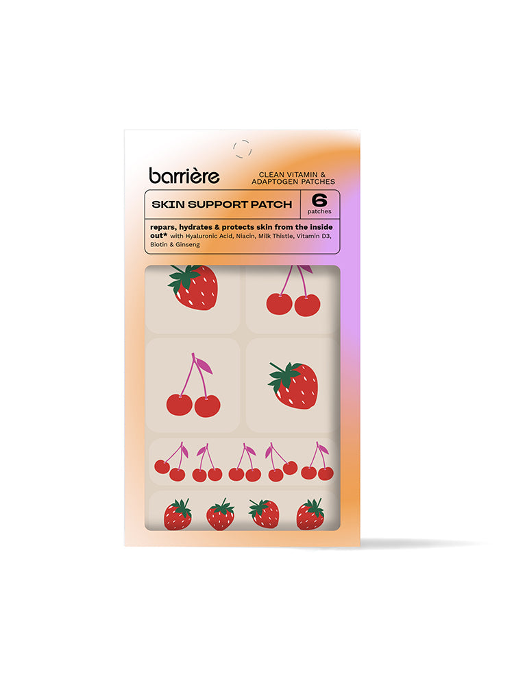 BARRIÈRE - Skin Support Patch Fruits | 1 Folienbogen mit 6 Stickern