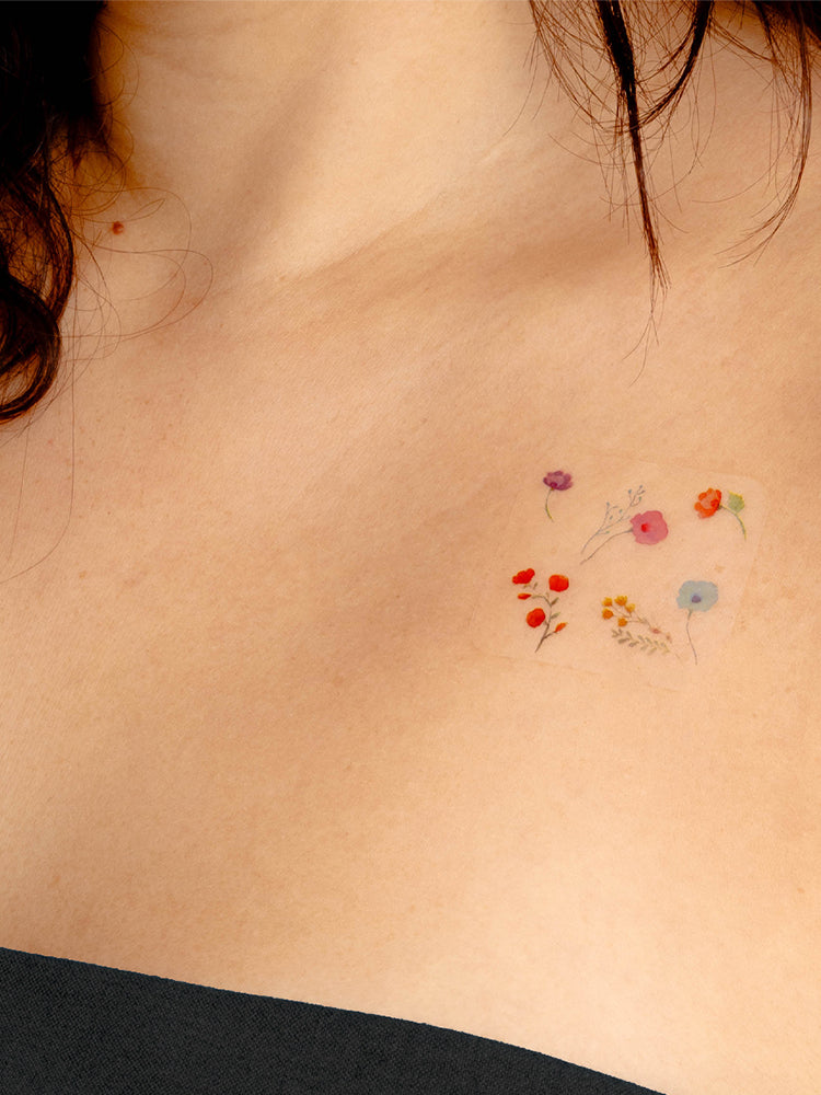 BARRIÈRE - Skin Support Patch Wildflowers | 1 Folienkleber mit 6 Patches