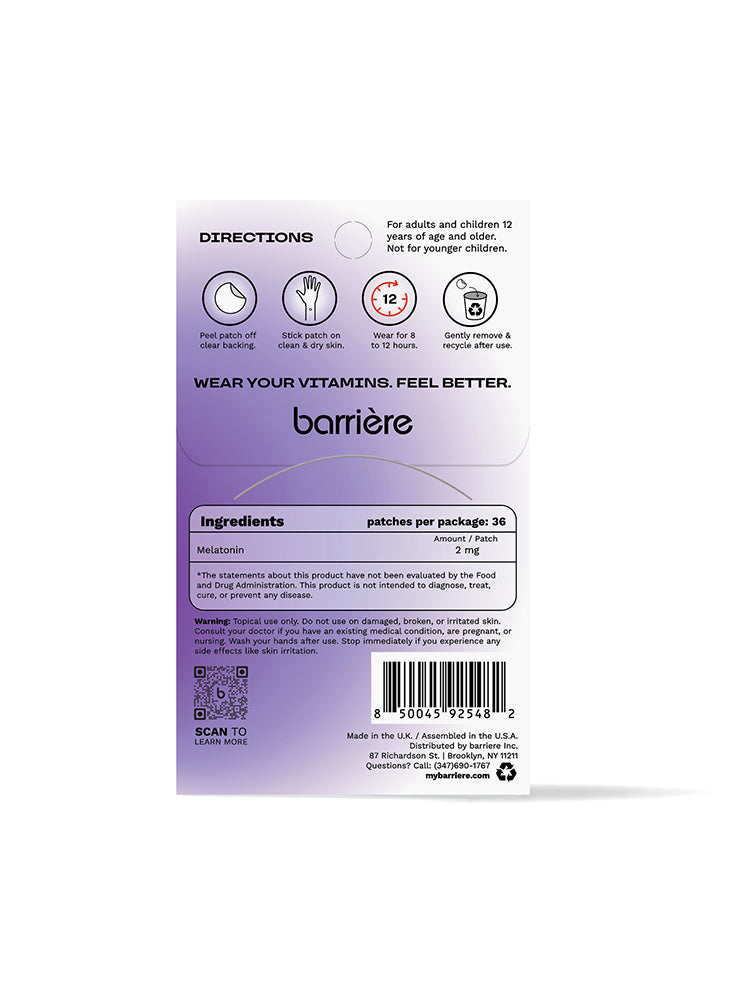 BARRIÈRE - The Big Sleep Melatonin Patch | 36 Stk Gold Moon