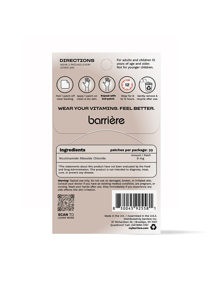 barrière - Youth Repair NAD+ Patch | 30Stk Metallic Elements